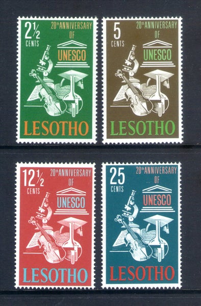 Lesotho - 1966 UNESCO Set (4) - UHM - 121/4 Carousel 1