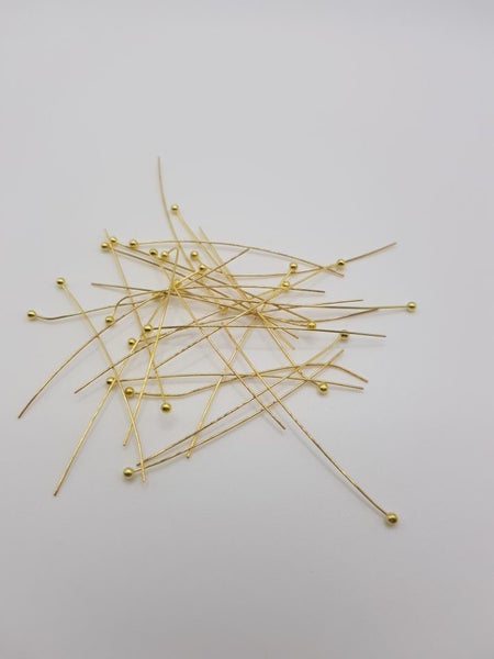 Headpins golden ball 4.5cm 24g x50 Carousel 1