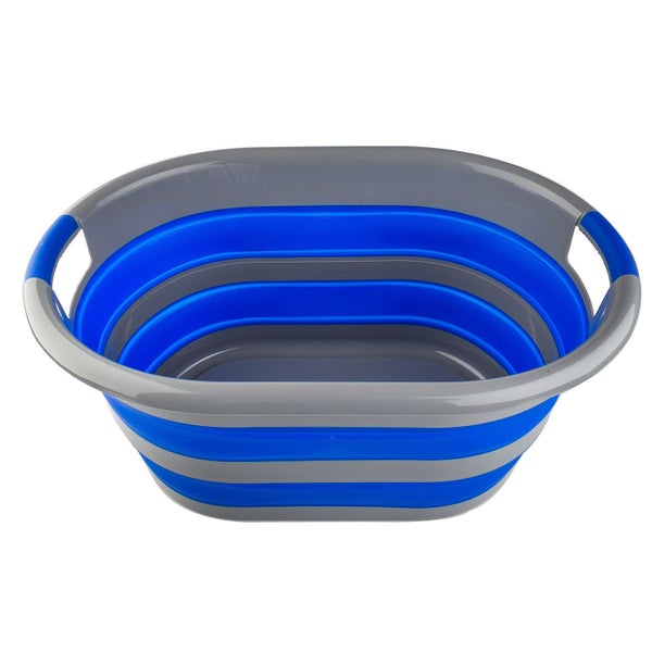 Adventure Kings Collapsible Camping Laundry Basket Heavy Duty Packs Away Flat Carousel 2