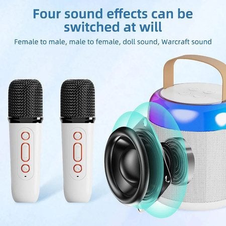 Kids family Portable Karaoke Bluetooth Speaker with Microphone Function Wireless Carousel 2