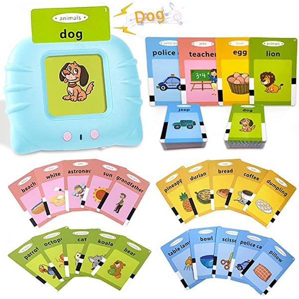Audible Flash Cards Machine Preschool Learning Toy - USB Rechargeable Carousel 10