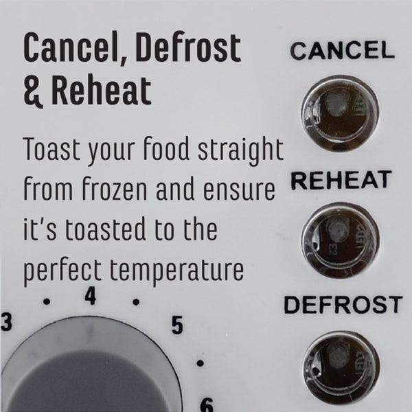 Sheffield 2 Slice Toaster, White Carousel 2
