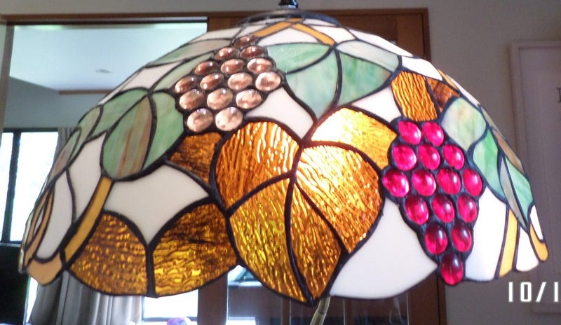 Tiffany leadlight 40cm TO FIT YOUR Lamp"Orchard 161466" Carousel 1