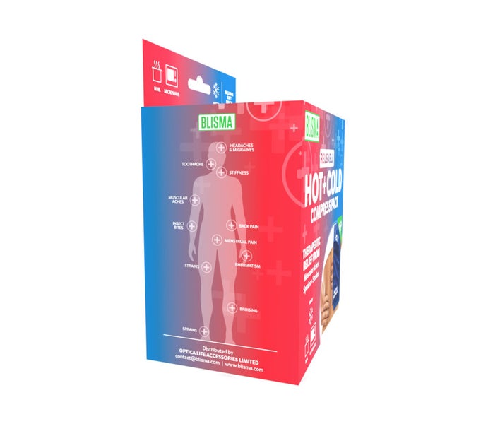 BLISMA REUSEABLE HOT & COLD PACKS - 2 PACKS - Plus 2 Bonus Instant Ice packs! Carousel 2
