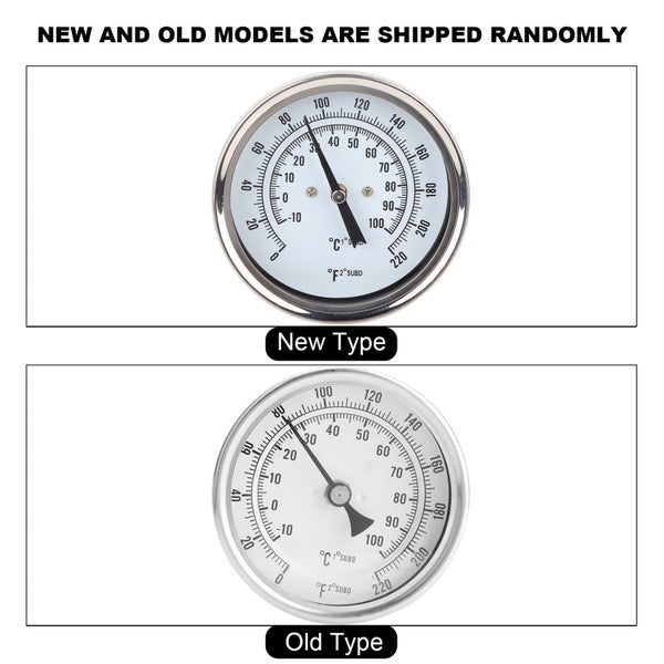 Weldless Bi metal Thermometer Kit 1/2"MNPT 0~220F for Homebrew Beer and Wine Carousel 1