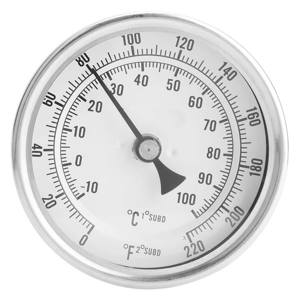 Weldless Bi metal Thermometer Kit 1/2"MNPT 0~220F for Homebrew Beer and Wine Carousel 4