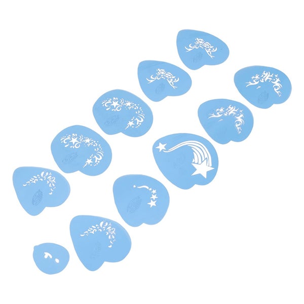 5pcs Face Paint Stencils Kit PET Reusable Painting Template Stencils Template Carousel 2