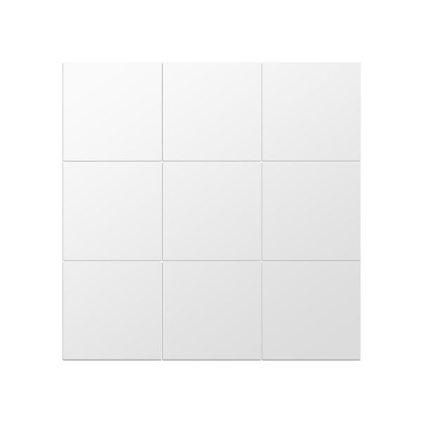 Square Mirror Wall Stickers 15cm Self adhesive Tiles 3D Mirror Decor for DIY Carousel 2