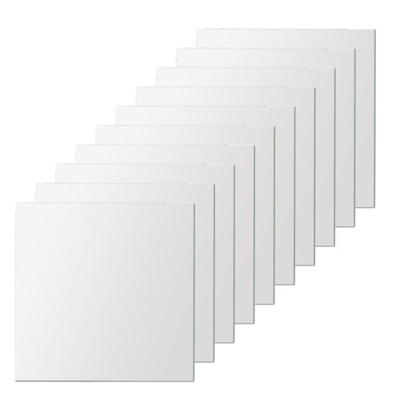 Square Mirror Wall Stickers 15cm Self adhesive Tiles 3D Mirror Decor for DIY Carousel 3