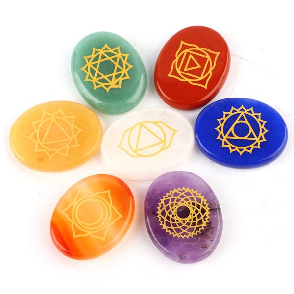Engraved Spiritual Healing Meditation Stones Carousel 1