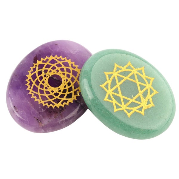 Engraved Spiritual Healing Meditation Stones Carousel 3