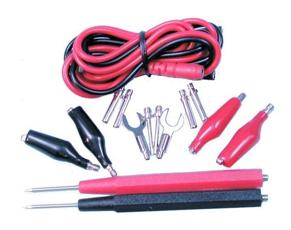 16 Piece Test Lead Set colour coded red and black Carousel 1