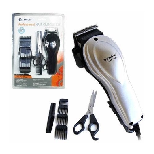 Electronic Hair Clipper Set with Scissors Comb Carousel 1