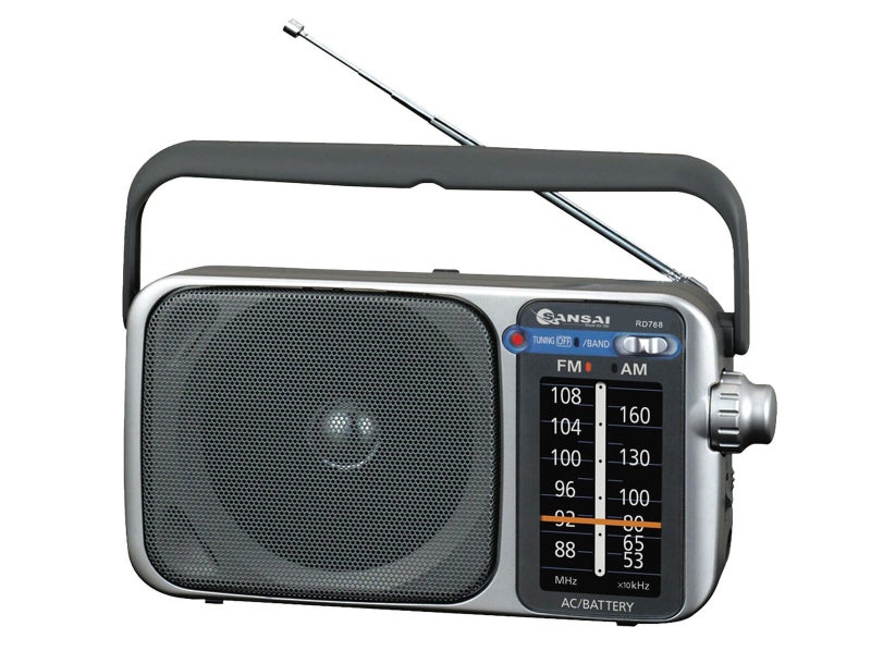 Sansai AM FM Black Portable Radio Carousel 2