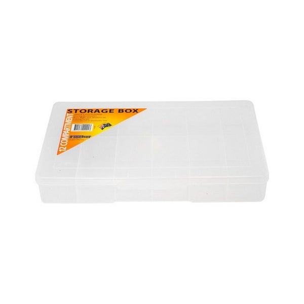12 Compartment Storage Box Large Plastic Case Carousel 1