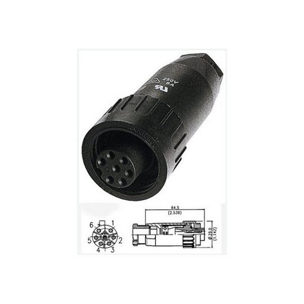 Power Line Socket 7 Pin IP67 Carousel 1