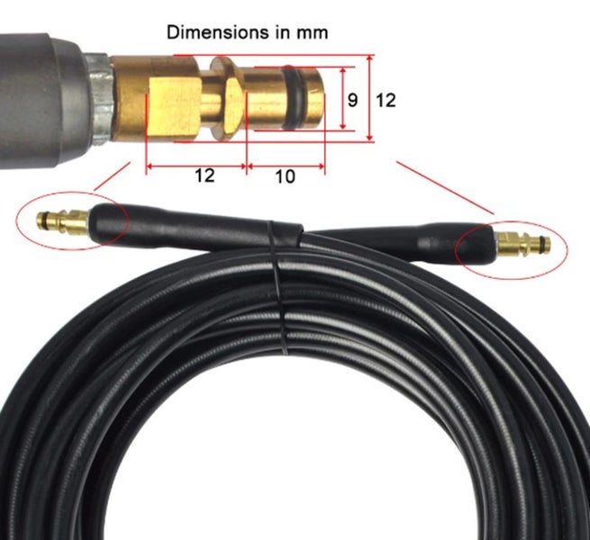 15M Water Blaster High Pressure Washer Extension Hose Pipe for Karcher 2027603 Carousel 2
