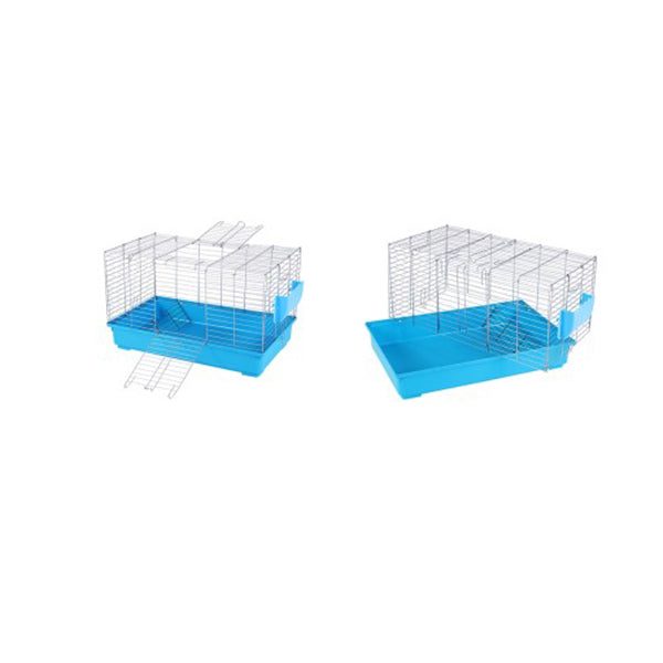 Rabbit Cage Hutch Cages Indoor Hamster Enclosure Carrier Bunny Blue Carousel 2
