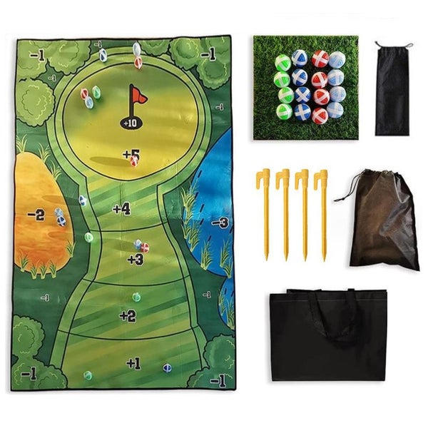 Golf Putting Chipping Hitting Mats Casual Game Set Family Party 2023175 Carousel 1