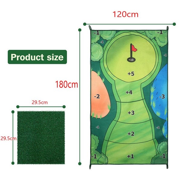 Golf Putting Chipping Hitting Mats Casual Game Set Family Party 2023175 Carousel 2