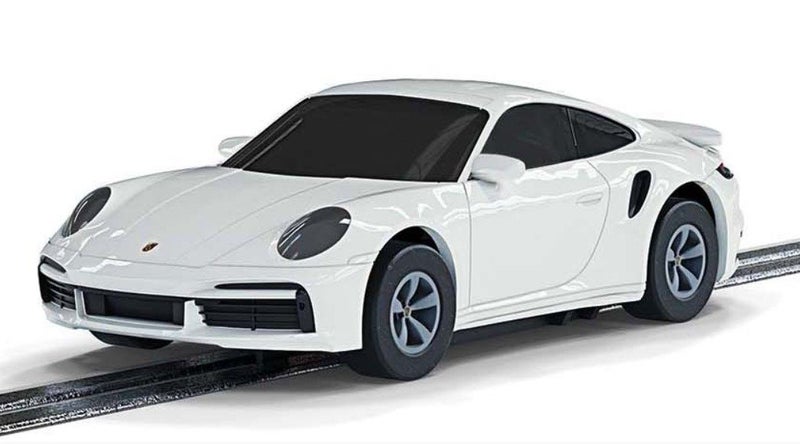 Scalextric G2214 Micro 9v Porsche 911 Turbo White Carousel 1