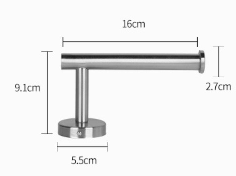 Paper Towel Dispenser Tissue Roll Hanger Paper Dispenser - Chrome or Black Carousel 2