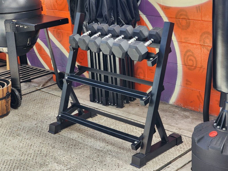 IdentityGYM dumbbell rack 98cm 3 tier Carousel 4