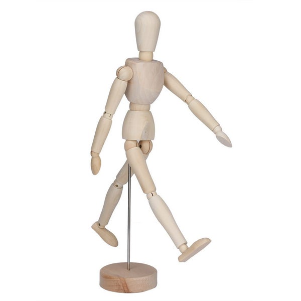 Wood Artist Drawing Manikin Articulated Mannequin With Base And Flexible Body Carousel 1