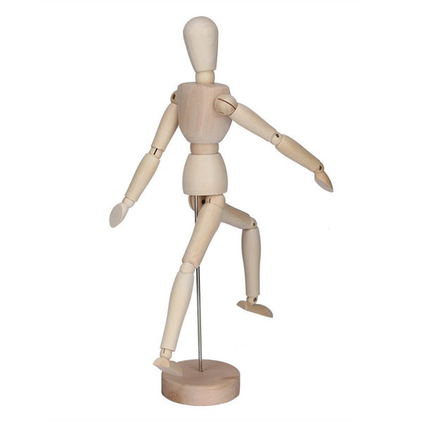 Wood Artist Drawing Manikin Articulated Mannequin With Base And Flexible Body Carousel 2