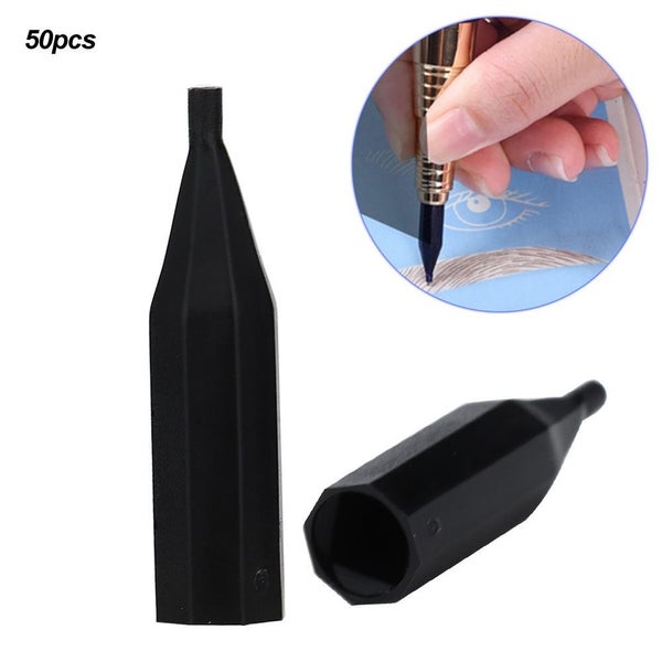 50pcs Disposable Tattoo Needle Cap for Microblading Permanent Makeup Machine Carousel 1