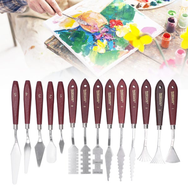 14Pcs Painting Palette Knives Set Special-Shaped Oil Painting Scraper Tools Carousel 4