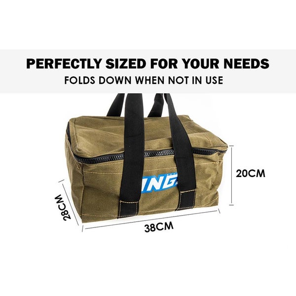 Adventure Kings Canvas Recovery Bag 400GSM 4x4 Offroad Carry Storage Heavy Duty Carousel 16