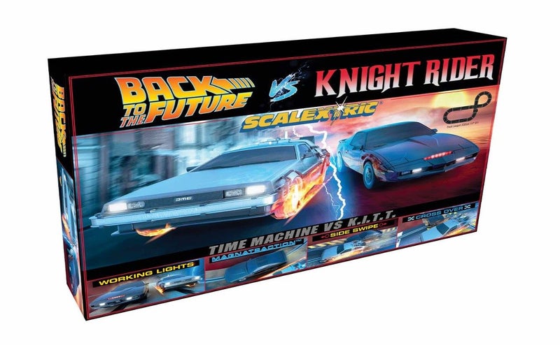 SCALEXTRIC C1431 Back to the Future vs Knight Rider Race Set Carousel 1