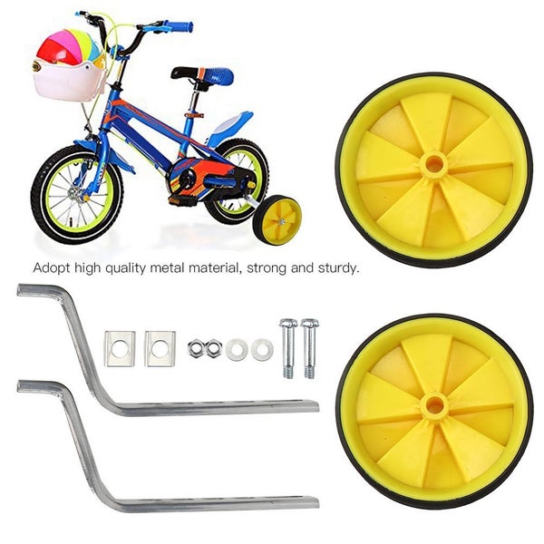 Kid Bicycle Side Training Wheel Yellow Carousel 1