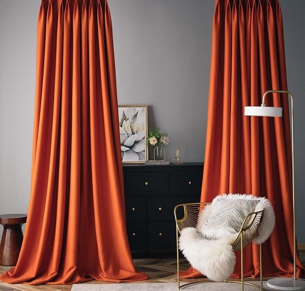 460CM Wide X 205CM Thick & Heavy Linen Effect Thermal Ready to Hang Curtains Carousel 1