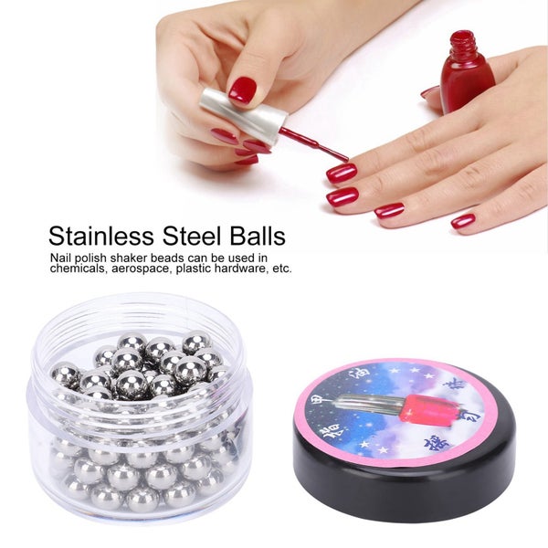 Stainless Steel Balls Nail Polish Shaker Beads Carousel 3