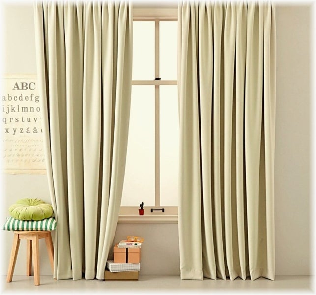 300CM Wide 205CM Drop High Density Cream Curtains Carousel 3