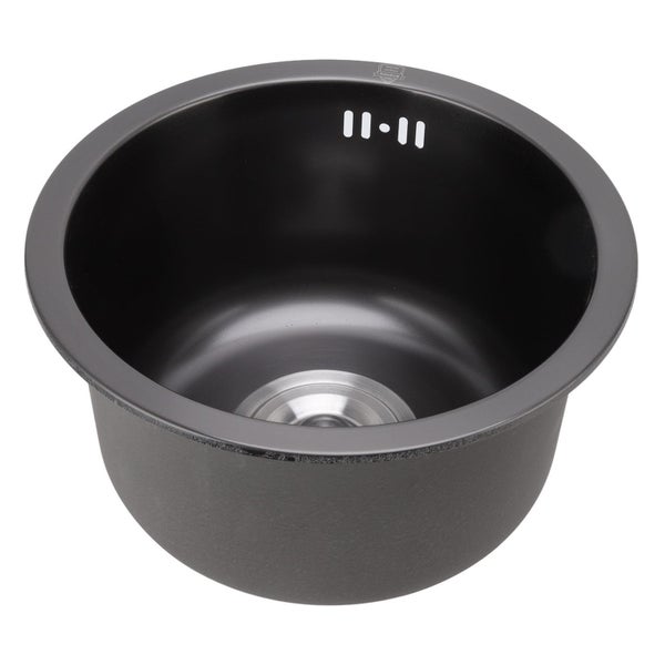 Mini Round Kitchen Sink Bar Stainless Steel Basin Carousel 2