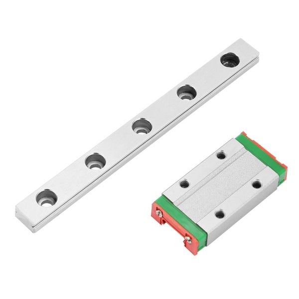 100mm MGN9H Miniature Linear Rail Guide Rail 9mm Width Slide Block Carousel 3