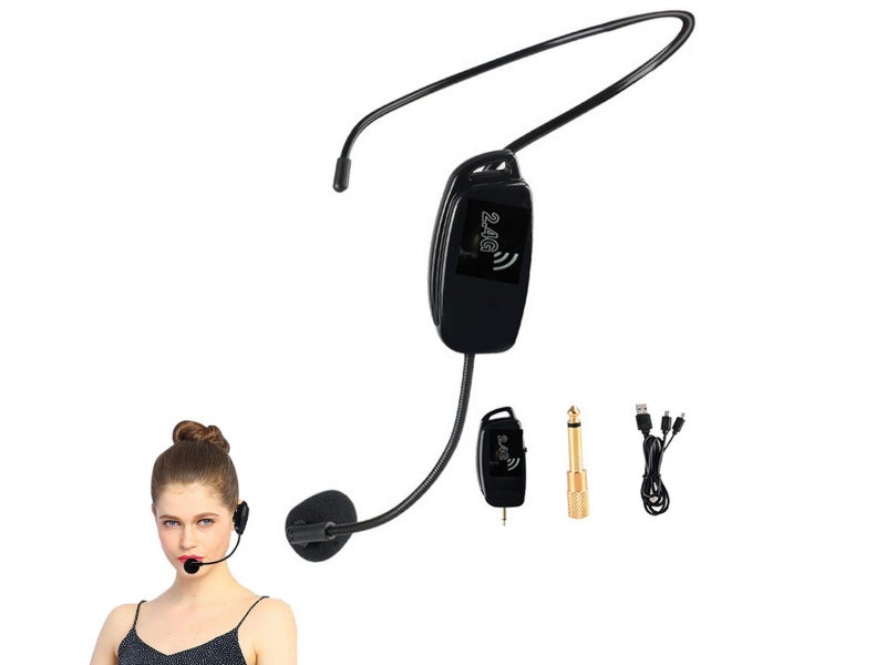 2.4G WiFi Wireless Microphone Headset USB Rechargeable Headset Mic Carousel 1