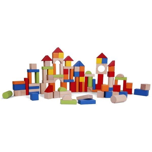 Classic World 100Pc Wooden Blocks - Barrel Carousel 2
