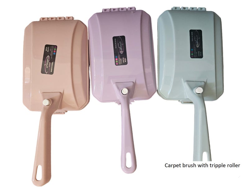 Carpet brush with triple rollers-Random color Carousel 1