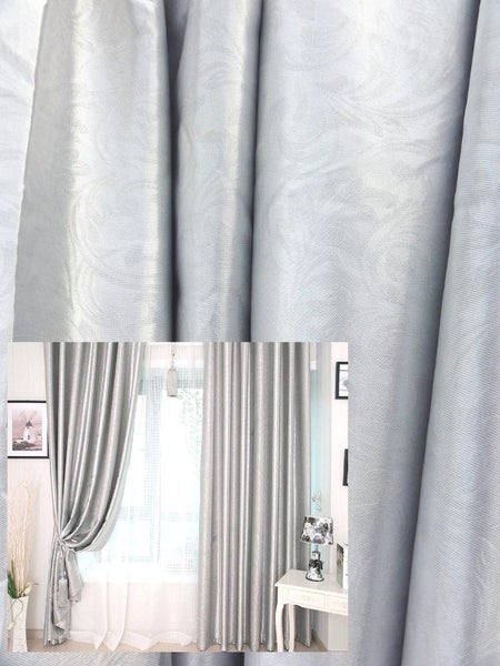 300CM X 95-110CM Modern Style Silver Curtains Carousel 2