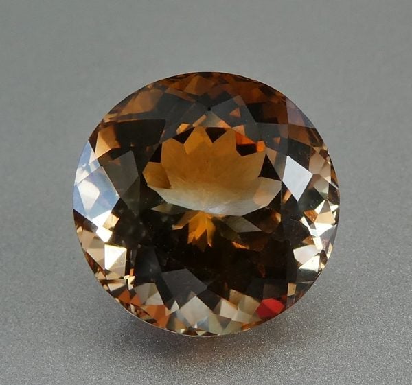 9.65CT BRILLIANT ROUND CUT 100% NATURAL CHAMPAGNE TOPAZ Carousel 2