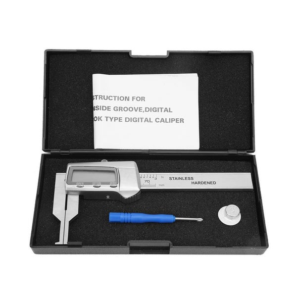 Digital Electronic Gauge 14-75mm Inside Groove Stainless Steel Vernier Caliper Carousel 1