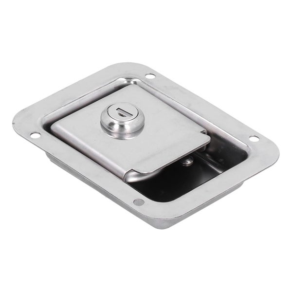 304 Stainless Steel Paddle Door Latch Toolbox Lock Flush Mount with 2 Keys Carousel 2
