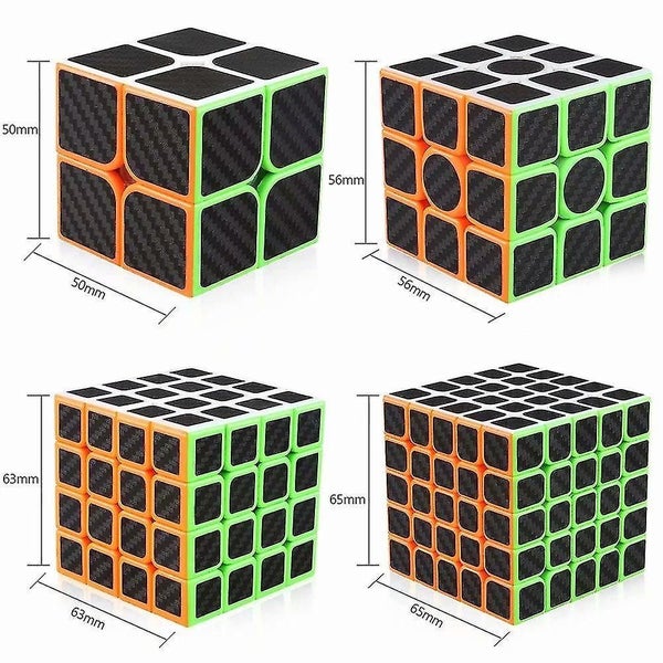 Magic Cube Set Of Carbon Fiber Sticker Speed Puzzle Carousel 2