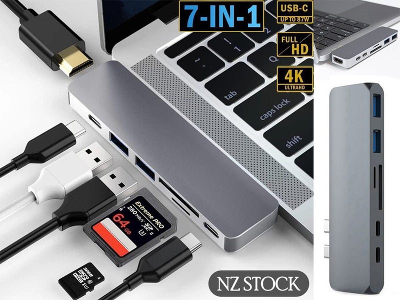 PTN NEW USB C HUB 7 in 1 Sale Sale Carousel 1