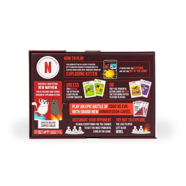 Exploding Kittens Good vs. Evil - 55 Cards,Elevate with New Characters - Family Carousel 2