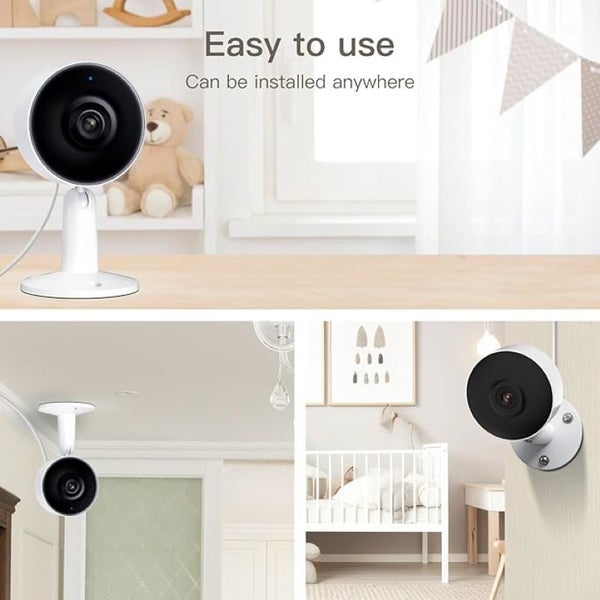 Indoor Wi-Fi 2.5K/4MP Baby/Pet Monitor, Mini Camera Carousel 3